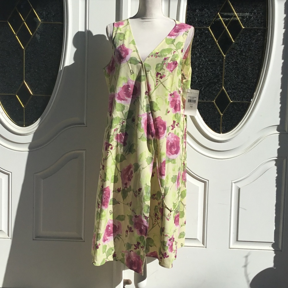 E2)women’s new green&pink floral summer cardigan